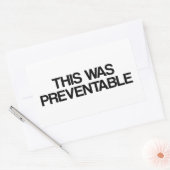 Sticker Rectangulaire Cela A Été Évitable (Enveloppe)