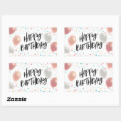 Sticker Rectangulaire Célébration d'anniversaire (Feuille)