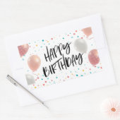 Sticker Rectangulaire Célébration d'anniversaire (Enveloppe)