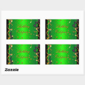 Sticker Rectangulaire Célébration de fête d'anniversaire vert citron (Feuille)