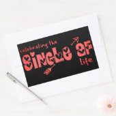 STICKER RECTANGULAIRE CÉLÉBRATION DE LA VIE UNIQUE AF (Enveloppe)