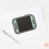 Sticker Rectangulaire cellulaire vintage (Enveloppe)