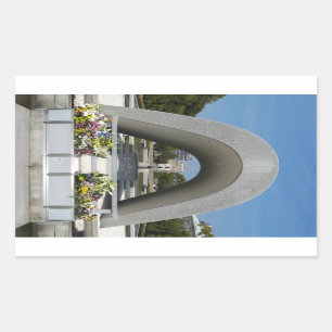 Sticker Rectangulaire Cénotaphe commémoratif d'Hiroshima