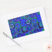 Sticker Rectangulaire Cercle Carré Kandinsky Farbstudie Blue Quadrate (Enveloppe)