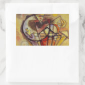 Sticker Rectangulaire Cercles Abstraits Kandinsky (Sac)