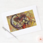 Sticker Rectangulaire Cercles Abstraits Kandinsky (Enveloppe)