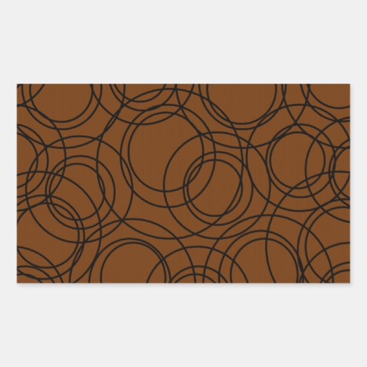 Sticker Rectangulaire Cercles Atomiques (Devant)
