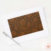 Sticker Rectangulaire Cercles Atomiques (Enveloppe)