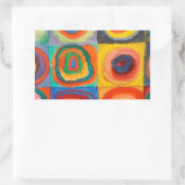 Sticker Rectangulaire Cercles concentrés Carré de Kandinsky (Sac)