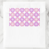 Sticker Rectangulaire Cercles rose et violet motif (Sac)
