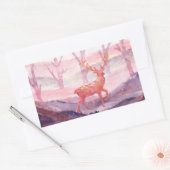 Sticker Rectangulaire Cerf dans la forêt (Enveloppe)