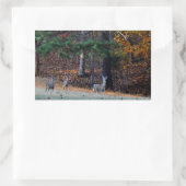 Sticker Rectangulaire Cerf d'automne au loin (Sac)