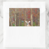 Sticker Rectangulaire Cerf de Noël (Sac)