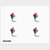 Sticker Rectangulaire Cerf volant (Feuille)