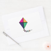 Sticker Rectangulaire Cerf volant (Enveloppe)