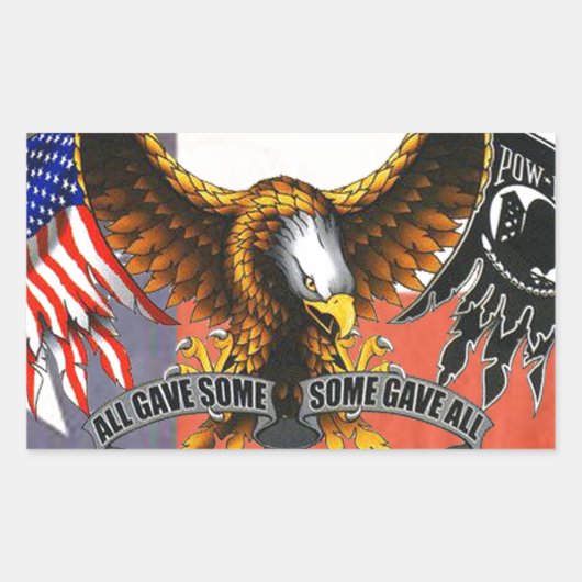 Sticker Rectangulaire Certains L'Ont Tout Donné (Devant)