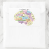 Sticker Rectangulaire Cerveau de quilteur (Sac)