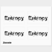 Sticker Rectangulaire C'est juste l'entropie (Feuille)