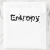 Sticker Rectangulaire C'est juste l'entropie (Sac)