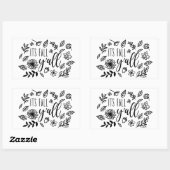 Sticker Rectangulaire C'est l'automne (Feuille)