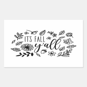 Sticker Rectangulaire C'est l'automne