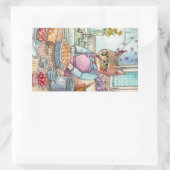 Sticker Rectangulaire C'est l'heure du gâteau (Sac)