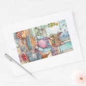 Sticker Rectangulaire C'est l'heure du gâteau (Enveloppe)