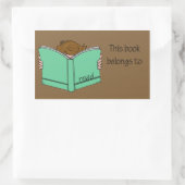 Sticker Rectangulaire C'est mon livre 1 (Sac)