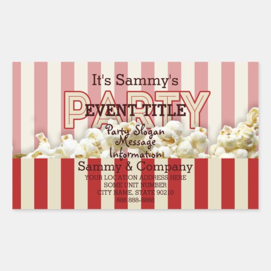 Sticker Rectangulaire C'est ton approvisionnement personnalisé. (Devant)