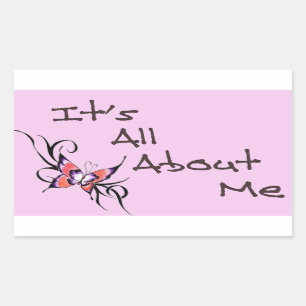 Sticker Rectangulaire c'est tout au sujet de moi conception