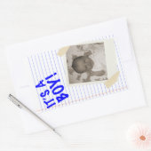 Sticker Rectangulaire c'est un garçon (Enveloppe)