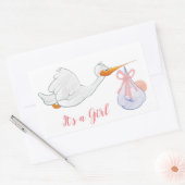 Sticker Rectangulaire C'est une fille (Enveloppe)