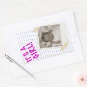 Sticker Rectangulaire c'est une fille (Enveloppe)