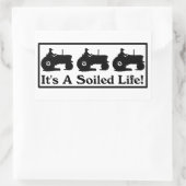 Sticker Rectangulaire C'est une vie souillée (Sac)