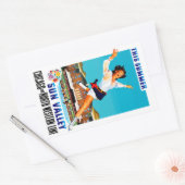 Sticker Rectangulaire Cet été ~ Sun Valley (Enveloppe)