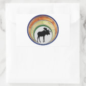 Sticker Rectangulaire Cette couronne d'orignal (Sac)