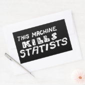 Sticker Rectangulaire Cette machine tue des statistiques (Enveloppe)