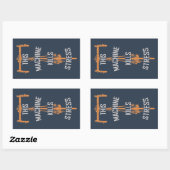Sticker Rectangulaire Cette machine tue le stress (Feuille)