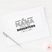 Sticker Rectangulaire Cette maman aime ses filles (Enveloppe)