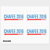 Sticker Rectangulaire Chafee pour le président 2016 (Feuille)