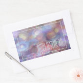 Sticker Rectangulaire Chag Purim Sameach Mishloach Manot - Purim Cadeaux (Enveloppe)