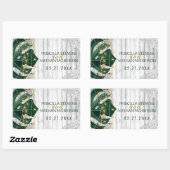 Sticker Rectangulaire Chaîne suisse de feuille de fromage lights Mariage (Feuille)