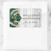 Sticker Rectangulaire Chaîne suisse de feuille de fromage lights Mariage (Sac)