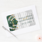 Sticker Rectangulaire Chaîne suisse de feuille de fromage lights Mariage (Enveloppe)