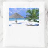 Sticker Rectangulaire Chaise plage - Bliss été (Sac)