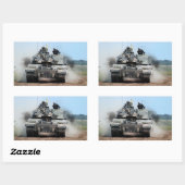 Sticker Rectangulaire Challenger 2 Main Battle Tank (Feuille)