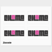 Sticker Rectangulaire Chama (Feuille)