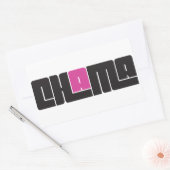 Sticker Rectangulaire Chama (Enveloppe)