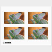 Sticker Rectangulaire Chameleon voilé (Feuille)