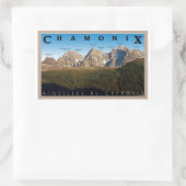 Sticker Rectangulaire Chamonix - Aiguille de Chamonix (Sac)